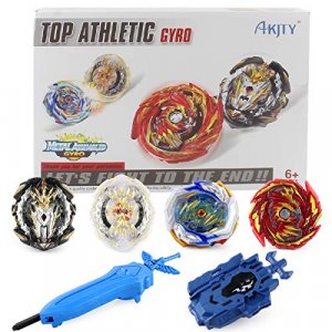 Bey Gyros Battling Top Burst Set -- Grip Launcher and Stadium Arena (Red Editio)
