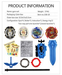 Bey Gyros Battling Top Burst Set -- Grip Launcher and Stadium Arena (Red Editio)