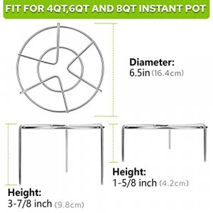 Tall steam rack outlet for instant pot