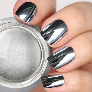 PrettyDiva Holographic Nail Powder - Unicorn Chrome Nail Pigment