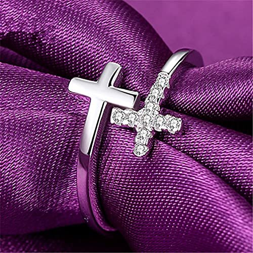 CANEER 925 Sterling Silver Christian Faith Cross Ring for Women, Dainty  Inspirational Jewelry Easter Teen Gifts - Imported Products from USA -  iBhejo