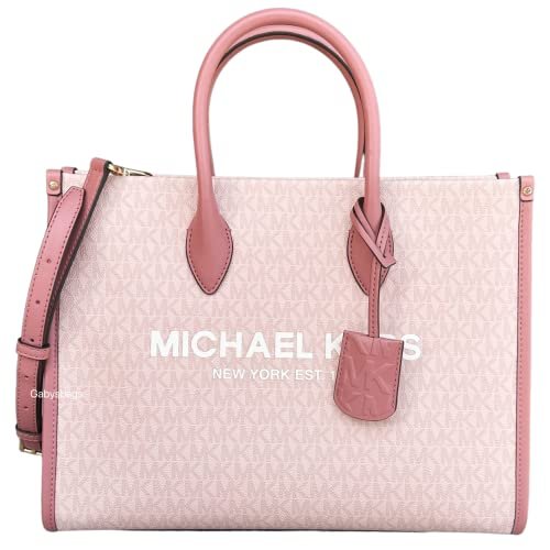 Michael Kors, Bags, Michael Kors Mirella Leather Tote Bag Crossbody  Powder Blush Pink
