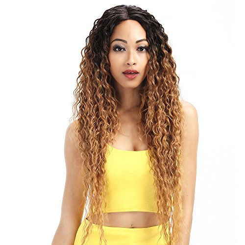 Joedir Lace Front Wigs Ombre Blonde 28 Long Small Curly Wavy