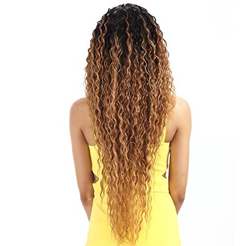 Joedir Lace Front Wigs Ombre Blonde 28 Long Small Curly Wavy