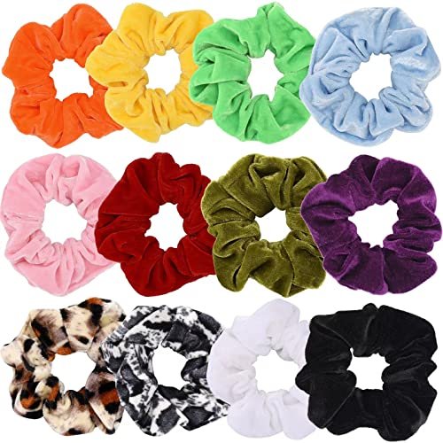 12 Pcs Hair Scrunchies Velvet Elastic Hair Bands Scrunchy Hair Ties Ropes  Scrunchie for Women or Girls Hair Accessories - Shop Imported Products from  USA to India Online - iBhejo