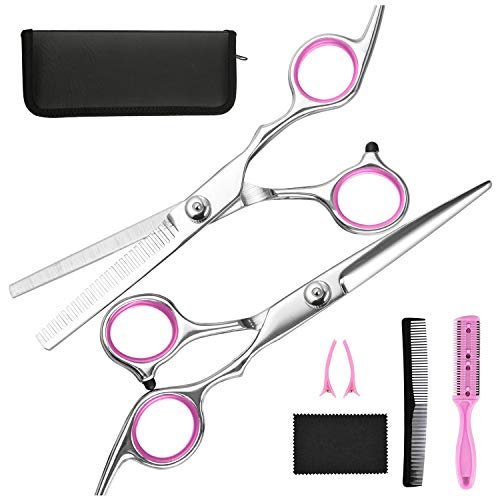 Hair Cutting Scissors Thinning Shears- Fcysy Professional Barber Sharp Hair  Scissors Hairdressing Shears Kit with Haircut Accessories in Leather Case -  Shop Imported Products from USA to India Online - iBhejo