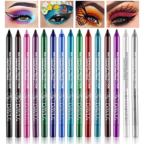 15 Colorful Eyeliner Pen Set, Eye Shadow Pencil, Pearl Eyeliner Kit  Metallic Eyeliner Pencil Glitter Eyeliner for Women Eye&Lip Liner  Professional Co - Imported Products from USA - iBhejo