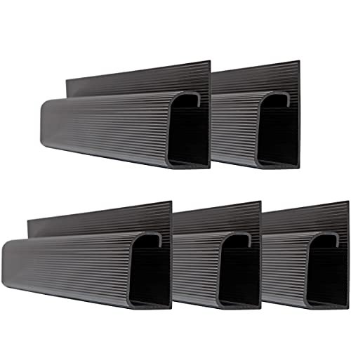  4 pack Delamu Cable Management Under Desk- J Channel Cable  Raceway, 62.8'' Cord Cover Hider- Self Adhesive Cord Cable Organizer for  Desk Wire Management- Cable management tray, 4X15.7'', Black : Electronics