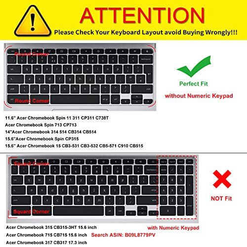 Keyboard Cover for Acer Chromebook Spin 11 311 CP311 511 512