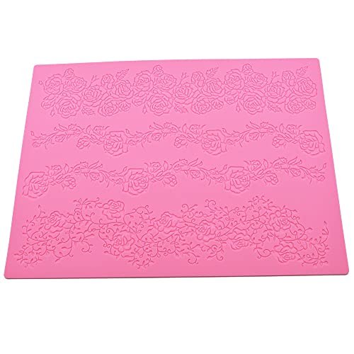 Rose Cake Flower Silicone Mold Dessert Cake lace Decoration DIY Chocolate  Candy Pastry