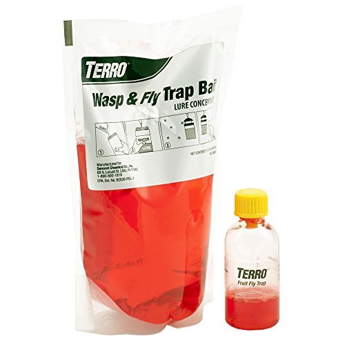 Terro T515 Wasp & Fly Trap Plus Fruit Fly Refill, 1 Pack