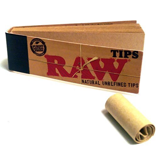 RAW Unbleached Natural Filter Tips from RAW Rolling Papers