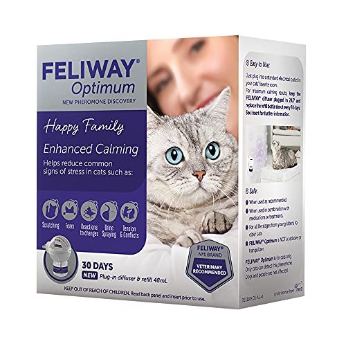  FELIWAY Optimum, Enhanced Calming Pheromone 30-day Refill – 6  Pack : Pet Supplies
