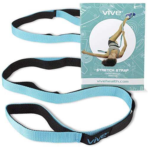 Vive Stretch Strap - Leg Stretch Band to Improve Flexibility - Stretching  Out Yoga Strap - Exercise and Physical Therapy Belt for Rehab, Pilates, Dan  - Imported Products from USA - iBhejo