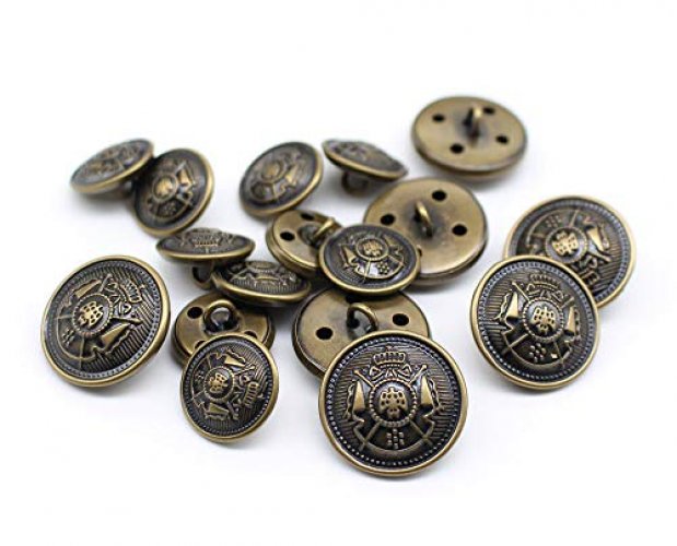 Gold Blazer Buttons Set For Suit, Blazer, or Sport Coat - High Quality