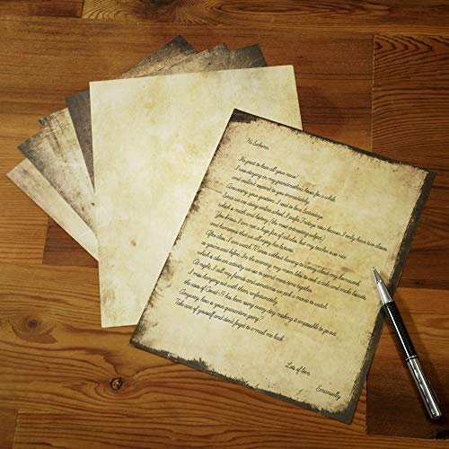 Vintage Paper, 60-Sheets Antique Paper, Letter Size, 8.5 x 11 Inches, 6  Double Sided Designs, Decorative Parchment Paper for Writing, Printing,  Arts - Imported Products from USA - iBhejo