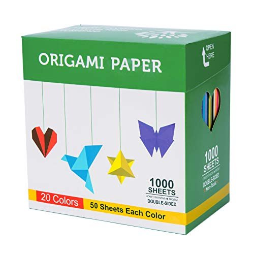 Standard size 6 inch Premium Japanese Origami Paper, 500 sheets