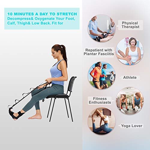Foot And Calf Stretcher-Stretching Strap For Plantar Fasciitis
