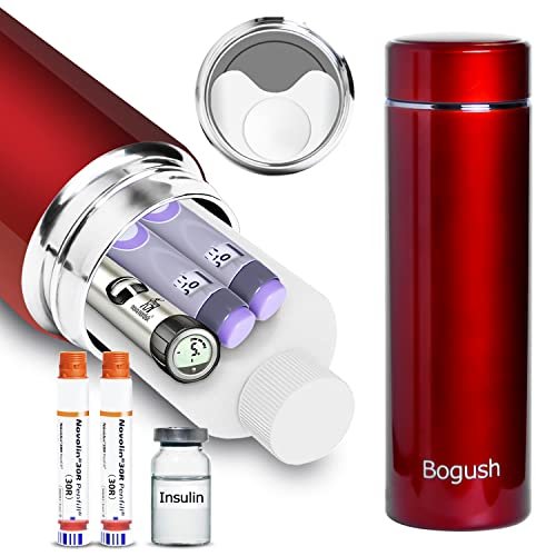Bogush 60H Insulin Cooler Travel Case TSA Approved Diabetic Portable  Medication Cooler Bag for Insulin Pens and Other Diabetic Supplies Red   Imported Products from USA  iBhejo