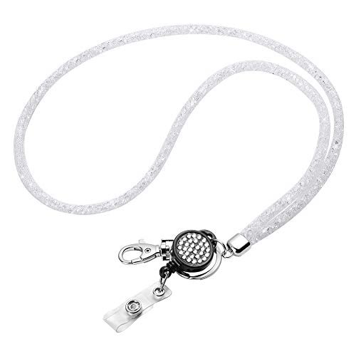 Crystal Rhinestone Neck Bling Lanyard Retractable Strap For Phone