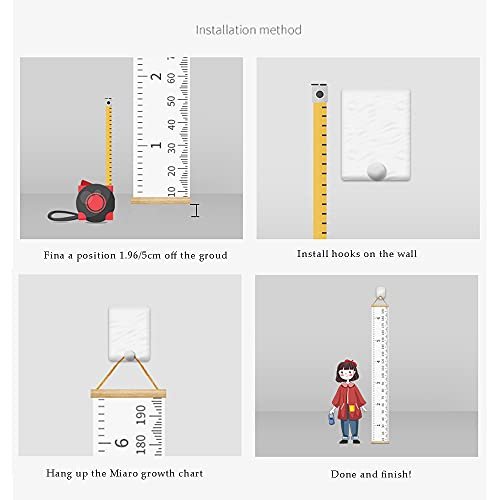 Kids Children Adult Height Growth Chart Measure Wall Hanging Ruler Home  Decor