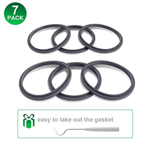 6Pcs Replacement Gaskets & Blender Blade Part Cross Blade Rubber