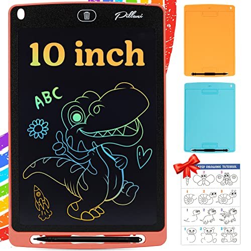 4 Pack LCD Writing Tablet for Kids Colorful Drawing Tablet for 3 4 5 6 7  Years Old Girls and Boys Toys Gifts Reusable Doodle Board 10 Inch for  Toddlers Led Drawing pad for Child 