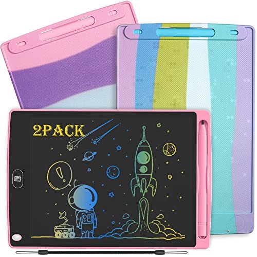 12 Pack LCD Writing Tablets 8.5 Inch Bulk Colorful Doodle Board