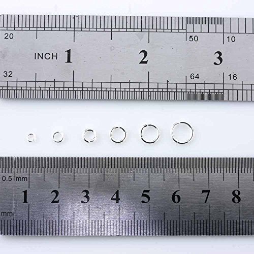 BEADNOVA 7mm Open Jump Rings for Jewelry Making Silver Jewelry