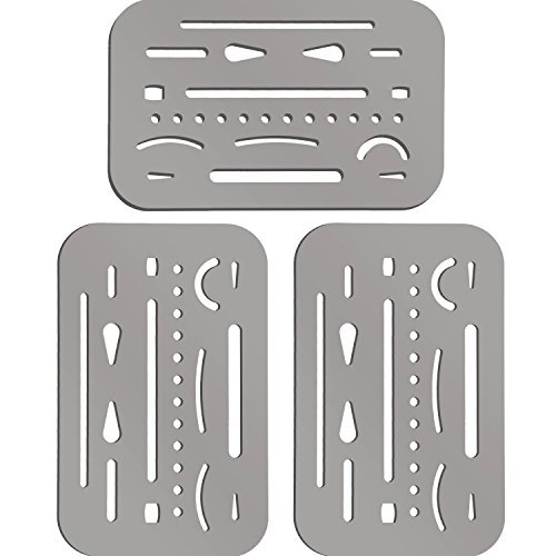 3 Pieces Eraser Shield Eraser Template Drafting Metal Erasing Shield  Stainless Steel For Drawing Drafting Tool Artists - Imported Products from  USA - iBhejo