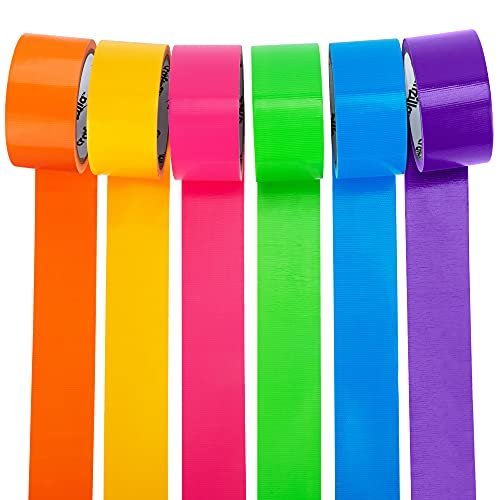 Craftzilla Rainbow Colored Duct Tape 6 Bright Duct Tape Colors 15 Yards X 2  Inch Waterproof Duct Tape Colored Duct Tape Multipack For - Imported  Products from USA - iBhejo