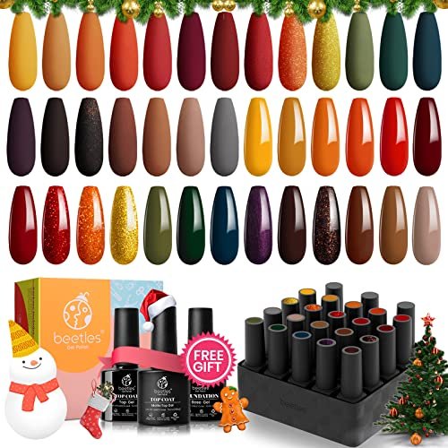 Kryc-gel , Gel Polish Violets Set 20 Colors Orange Gel Kit With 4 Base Top  Gel Brown Nude Soak-off Uv Winter Gel Nail Manicure Kit Diy New Year Gift |  Fruugo BH