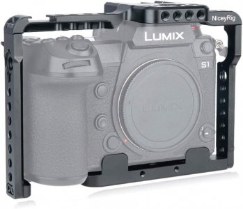 NICEYRIG Camera Cage for Panasonic Lumix S1 S1r, with Quick Release