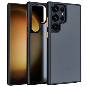 ZIULQIK Case for Samsung Galaxy S23 Ultra: Military Shockproof Protection Cover, Translucent Matte Slim Cases for Galaxy S23Ultra 5G