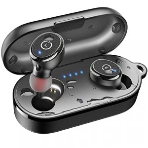 TOZO T10 Bluetooth 5.3 Wireless Earbuds with Wireless Charging Case IPX8 Waterproof Stereo Headphones in Ear Built in Mic Headset Premium Sound with 