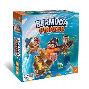 FoxMind Games: Bermuda Pirates Magnetic Board Game For Kids, Captivating Pirate Adventure for Family and Friends, 2 to 4 Players, For Ages 6 and Up