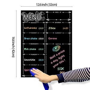 Magnetic Menu Board for Fridge, LiebHome Dry Erase Weekly Menu Planner/Family Calendar 16