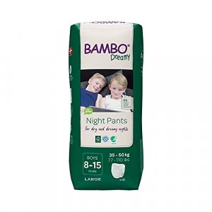 Bambo Nature Eco-Friendly Dreamy Night Pants, Boys 8-15 years, 10 Count