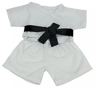 Karate Outfit With Belt Teddy Bear Clothes Fit 8 inch to 10 inch Build-a-bear and Make Your Own Stuffed Animals
