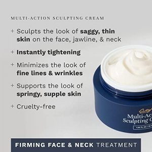 City Beauty Multi-Action Sculpting Cream - Lift & Tighten - Firming Cream for Loose, Sagging Skin - Solution for Jowls & Saggy Jawline - Cruelty-Free