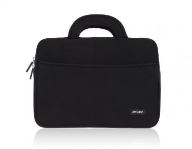 amCase Chromebook Case-11.6 to 12 inch Neoprene Travel Sleeve with Handle-Black