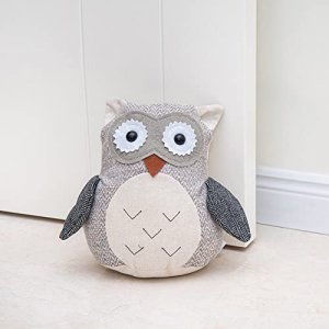 Marwood Cute Door Stopper Decorative Door Stops for Home and Office, Owl Weighted Interior Doorstop Fabric Stuffed Animal Door Stopper Floor Decorati