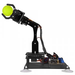 Adeept 5-DOF Robot Arm Kit 5Axis Robotic Compatible with Arduino IDE Programmable DIY Coding STEM Robotics Arm with OLED Display Processing Code and 
