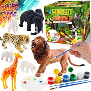 FUNZBO Kids Crafts and Arts Set Painting Kit - Animal Toys Art and Craft Supplies Party Favors for Boys Girls Age 4 5 6 7 Years Old Kid Creativity DI
