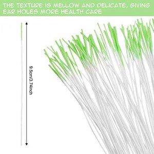 180 Pieces Earrings Hole Cleaner, Rose Fragrance Odor Removal Ear Care Kit, Piercing Floss Disposable Piercing Aftercare Piercing Cleaning Line, Ear 