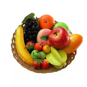12 Kinds of Artificial Fruits Pack, 12 Different Fruits in One Set, Fake Fruits for Home Decor, Simulation Fruit Set, Party Chirstmas Decortion, Frui