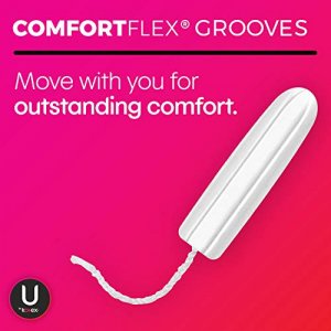 U by Kotex Click Compact Multipack Tampons, Regular/Super Absorbency, Unscented, 45 Count