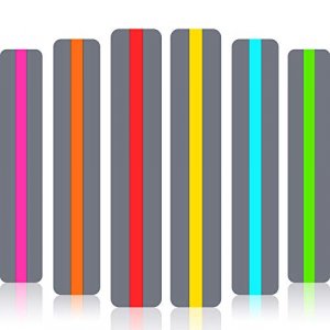 Guided Reading Strips Highlight Strips Colored Overlay Highlight Bookmarks Help with Dyslexia for Crystal Children and Teacher Supply Assistant (6 Pi