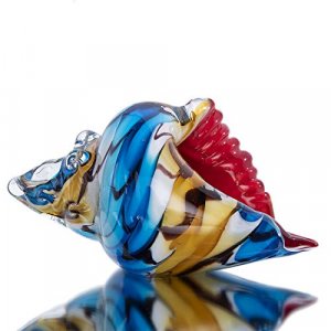 Glass Conch Sea Shell Home Decorations Hand Blown Glass Animal Figurines or Sculpture Collectible Figurines