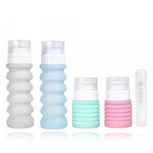 INNERNEED Collapsible Travel Size Bottles Portable Refillable Containers for Toiletries Shampoo Lotion Soap, Leak-Proof and TSA Approved, Ideal for T